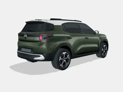 Citroen C3 Aircross 2025 Low-poly 3D model