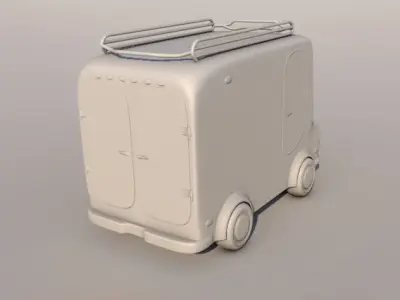 Car animation 3D model