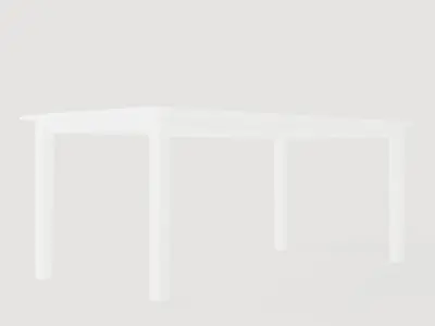 Hartford Dining Table 180 Cm Low-poly 3D model