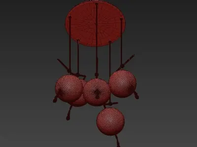Contemporary Chandelier 3D model