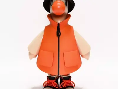  Urban Duckling Dapper Quack Streetwear toy 3D print model