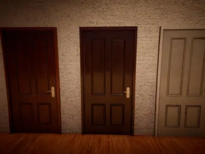Door Collection Unity HDRP  Low-poly 3D model