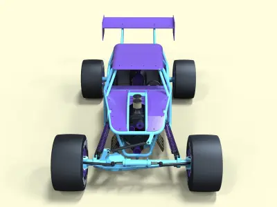 Road buggy 3D model