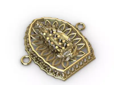 virgen de guadalupe 3D print model