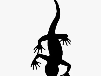 Lizard Rigged Low-poly 3D model