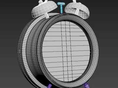 Alarm Clock Low-poly 3D model