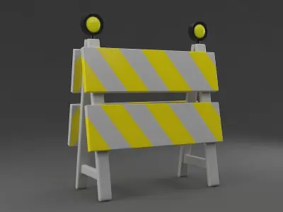Barriers 7 barricade 3D model