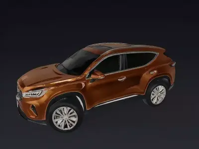 Bronze Compact SUV 3D model