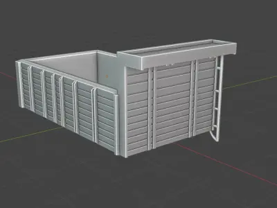 FORD Truck Static Trailer Model D1210 -11 for 3D Print 3D print model