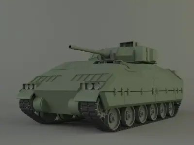 M2 Bradley tank 3D model
