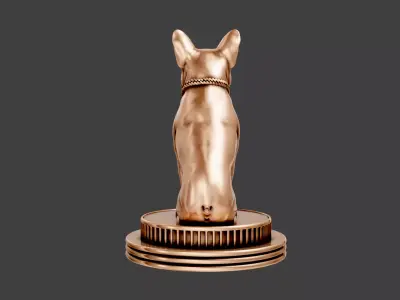 Dog Statue cute luxury 3D print model