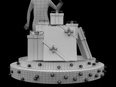 Christmas Gift Event Stand a340  3D model