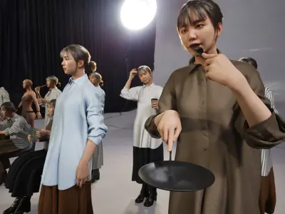 Modular Character - Asian Casual Woman - FH2 Low-poly 3D model