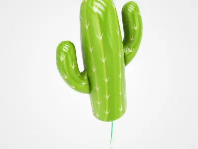 Balloons in different shapes 3D model