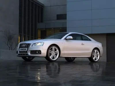 White Audi A5 Coupe 3D model