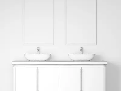 AP WC Cabinet Set 01 3D model