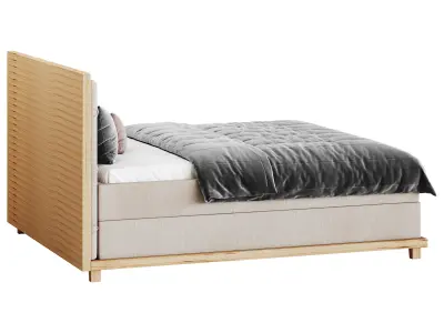 Casa Padrino luxury double bed natural 3D model