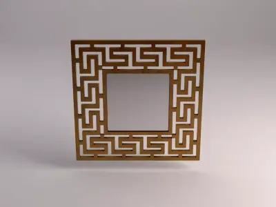 MIRROR---Square with labyrinth 3D model