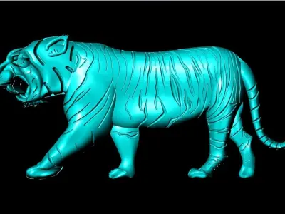 Tiger for jewelry 3D print model