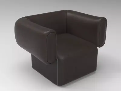 Santiago Armchair Low-poly 3D model