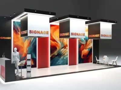 Ready Exhibition Booth Design Setup 3D model