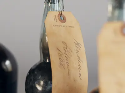 old wine bottles 3D model