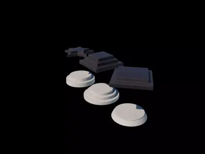 podium set 02 3D model