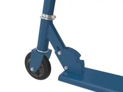 Kick scooter blue 3D model