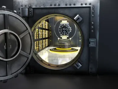 SAFE - VAULT LOCKER ROOM - PBR TEXTURES - GAME-VR READY Low-poly 3D model