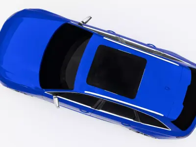 Audi RS4 Avant 2013 Low-poly 3D model