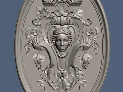 Reinassence decorative element 3D model