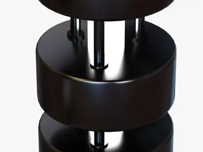 Serge Mouille Totem Floor Lamp 3D model