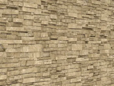 Wall clincer brick desert n1 3D model