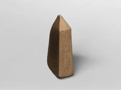 Ancient Egyptian Obelisk Fragment 3D model