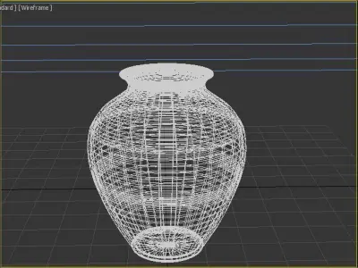 Low poly vase Free low-poly 3D model