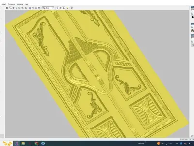door design  carving cnc  3D model