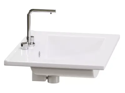 Drop In Sink Self Rimming for Bathroom 3D model