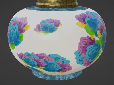 Petrol Lamp Low-poly 3D model