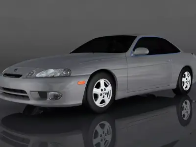 Lexus SC300 1997  Low-poly 3D model