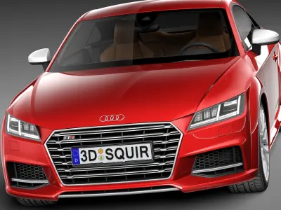 Audi TTS Coupe 2015 3D model