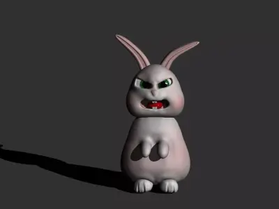 cute rabbit 3D print model