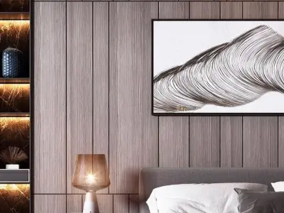 model decoration villa bedroom Home 3D model