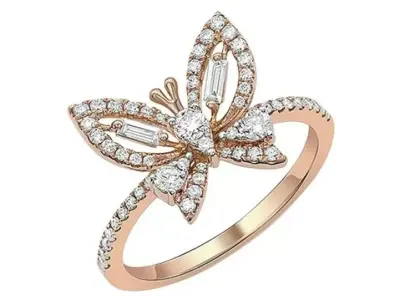 Buterfly ring 3D print model