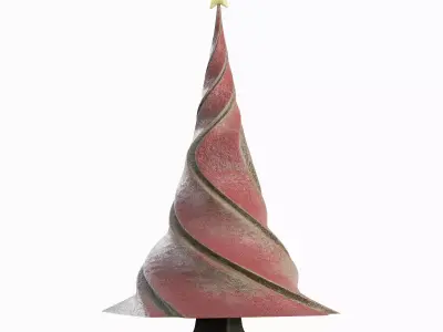 New Year Tree 02 Low-poly 3D model