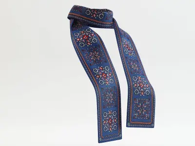 Bandeau Female Low-poly 3D model