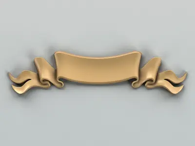 Decorative Ribbon 008 3D model