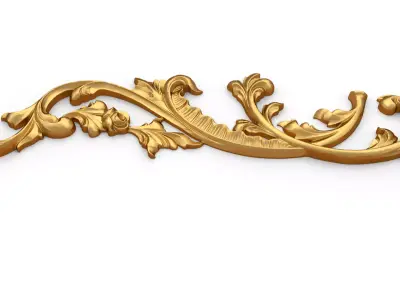 Classic decor ornament carved 74 3D model