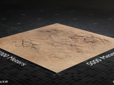 Desert Landscape Version 10 3D model