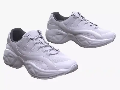 Sneakers 127 - All MH Bodies - UE5 Skeletons - Rigged Low-poly 3D model