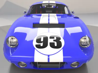 AC Cobra Daytona High Poly 3D model